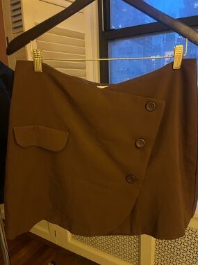 Abercrombie & Fitch Brown Lined Skirt